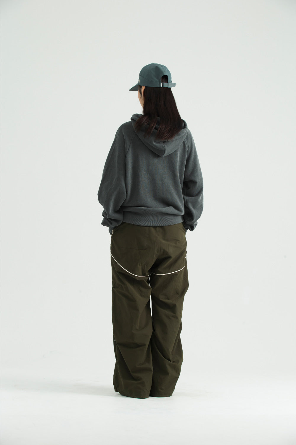 ✪【𝘱𝘳𝘦-𝘰𝘳𝘥𝘦𝘳】coyseio string pocket hood zip-up (3 color)