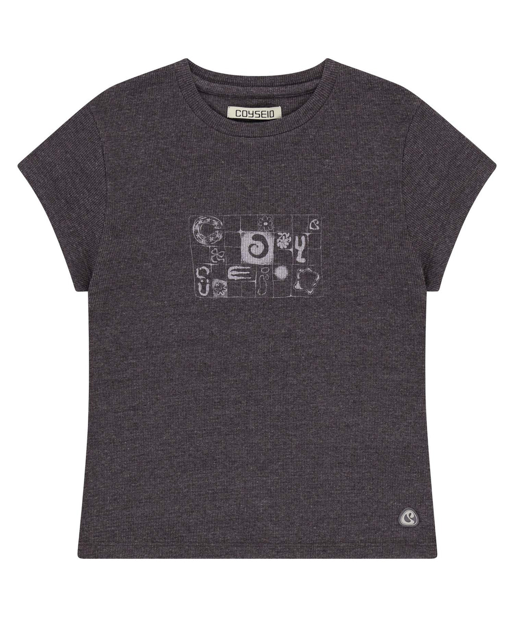✪【𝘱𝘳𝘦-𝘰𝘳𝘥𝘦𝘳】coyseio coy waffle t-shirt (2 color)