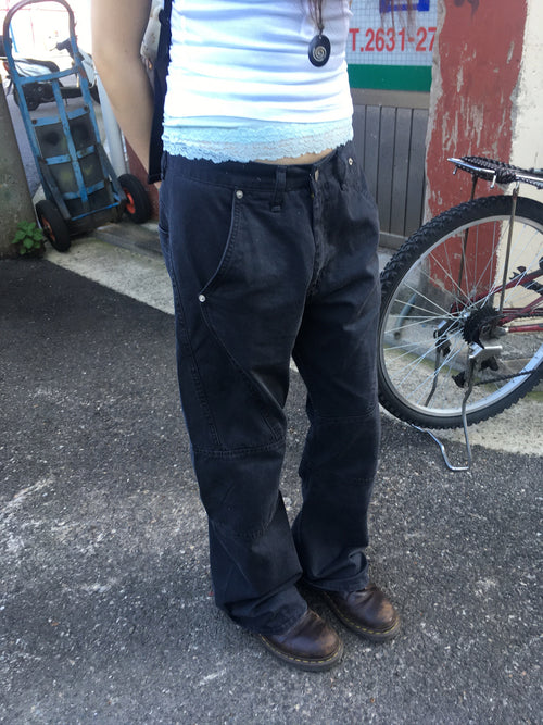vintage flared pants (charcoal)