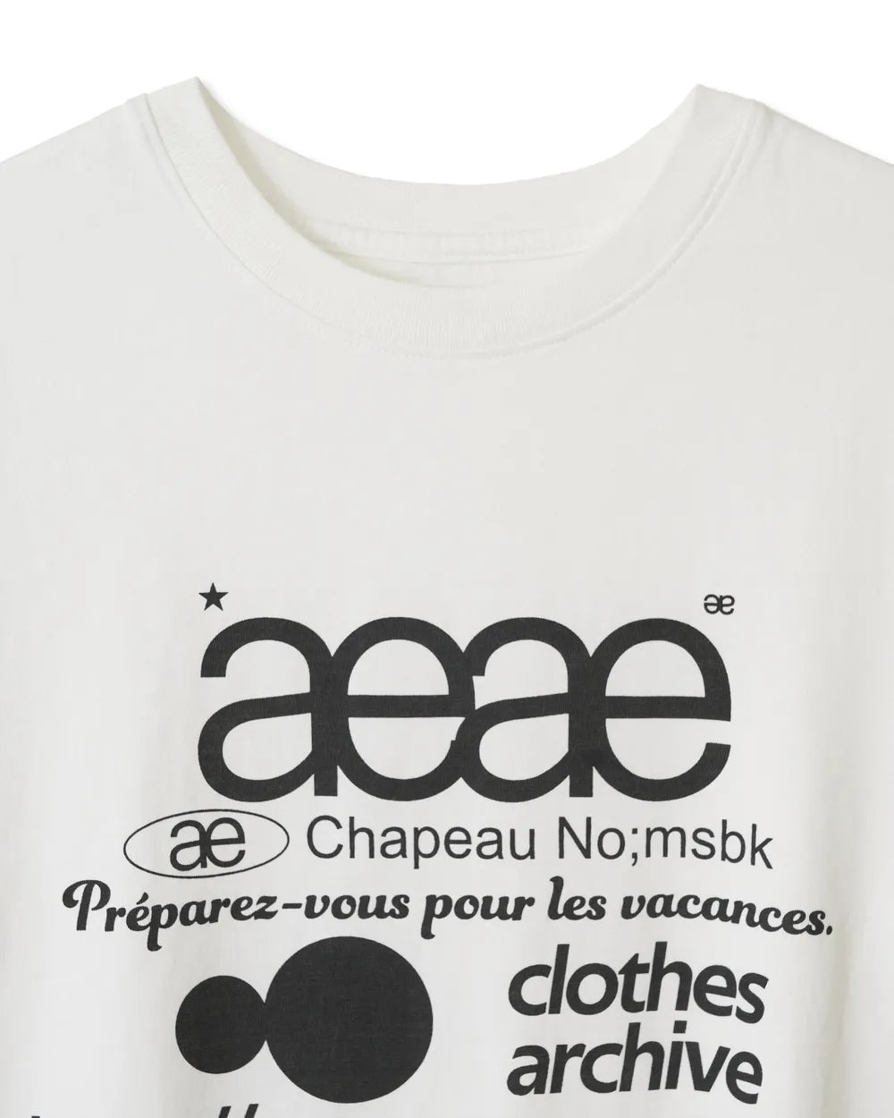 AEAE WEB LOGO T-SHIRTS (WHITE)