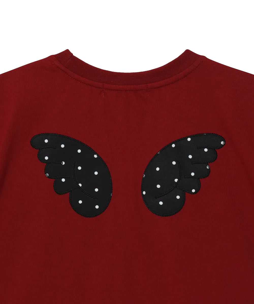BAUF ANGEL WING SLIM FIT T-SHIRT (RED)