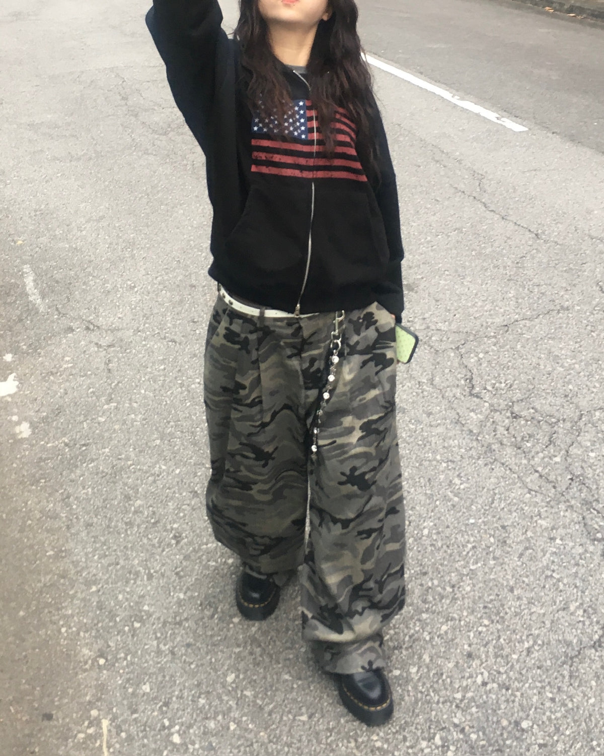 camo baggy pants (women wear)