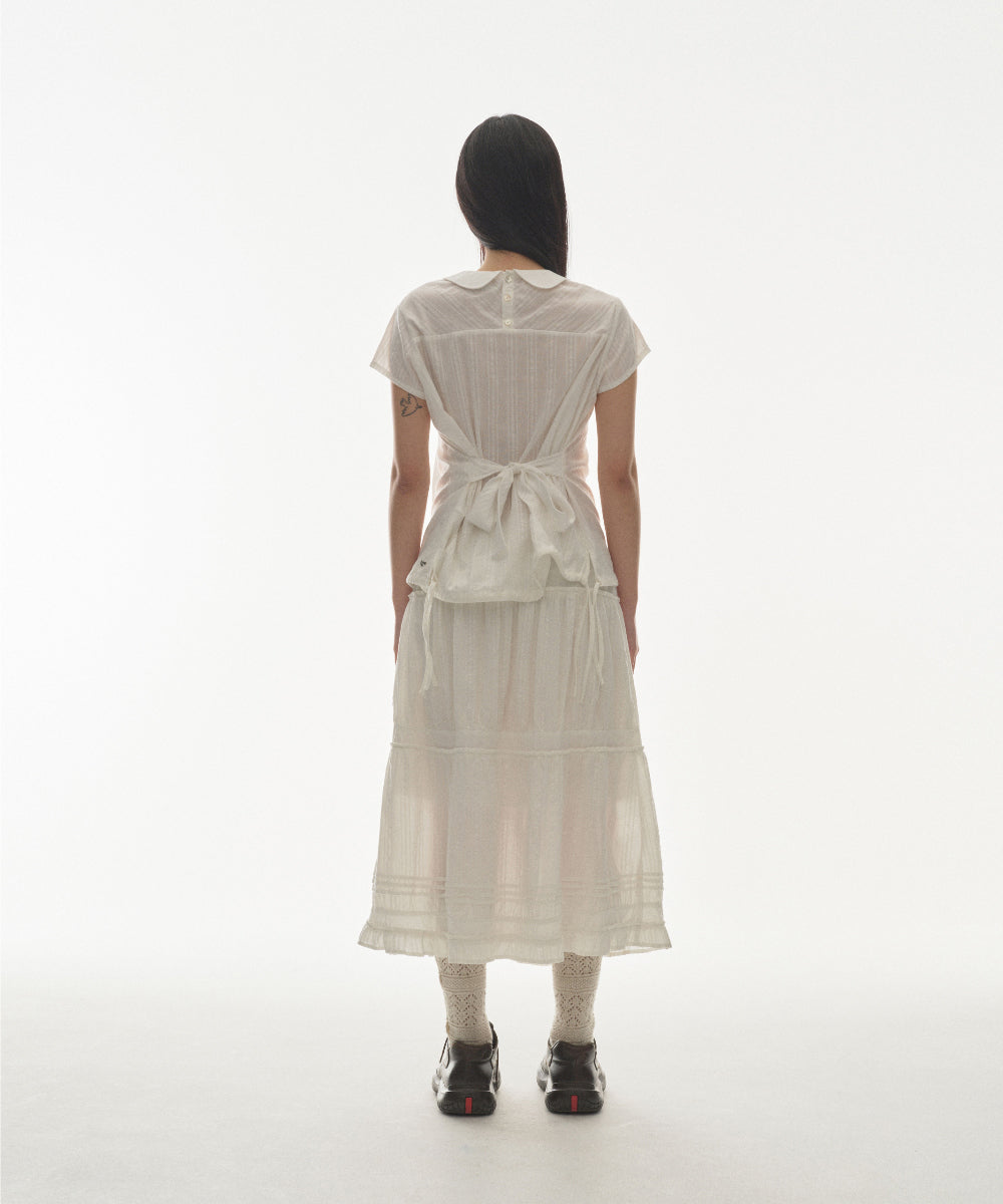 ✪【𝘱𝘳𝘦-𝘰𝘳𝘥𝘦𝘳】coyseio bow blouse (white)