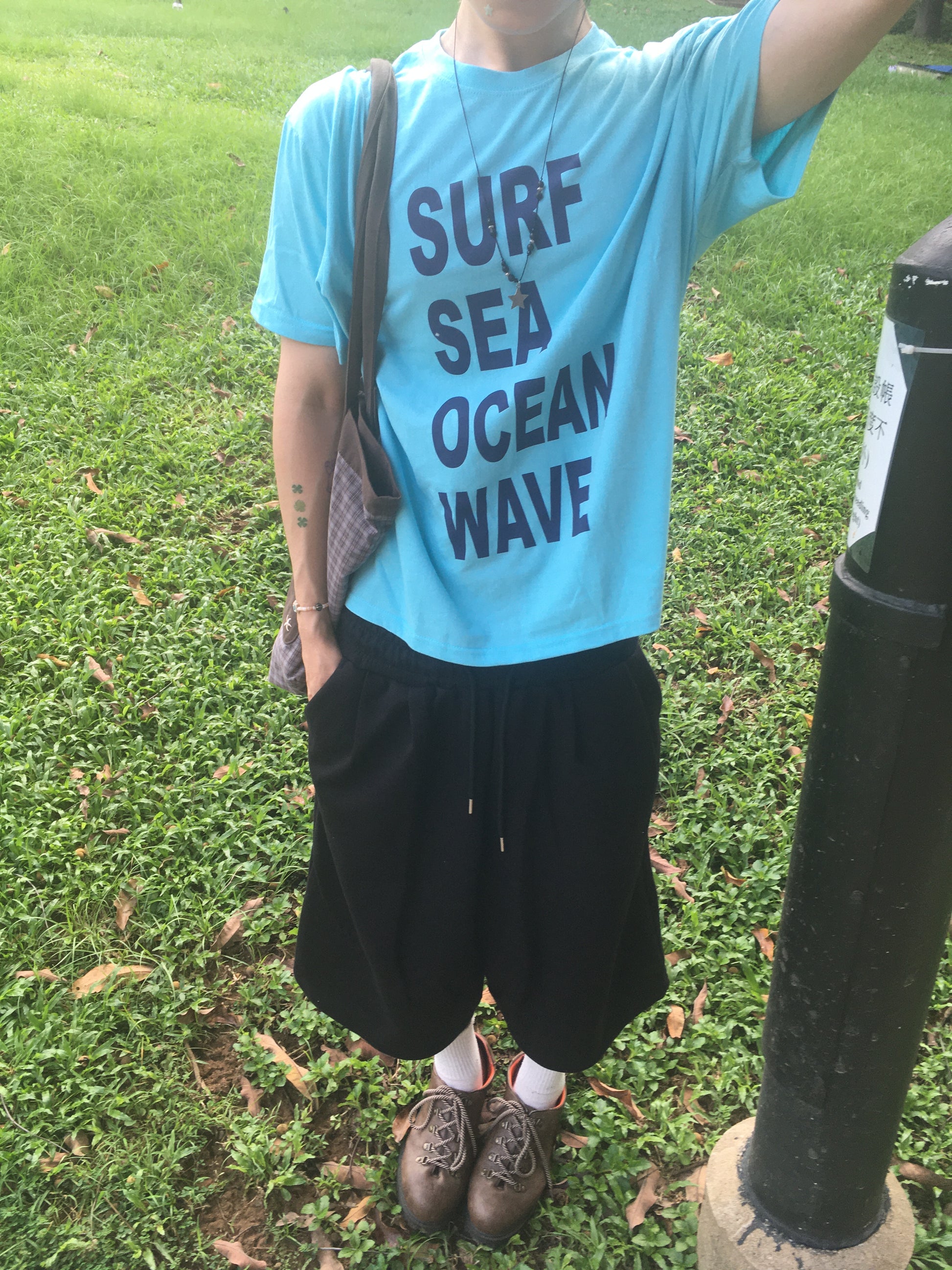recipe letter tee (ocean)