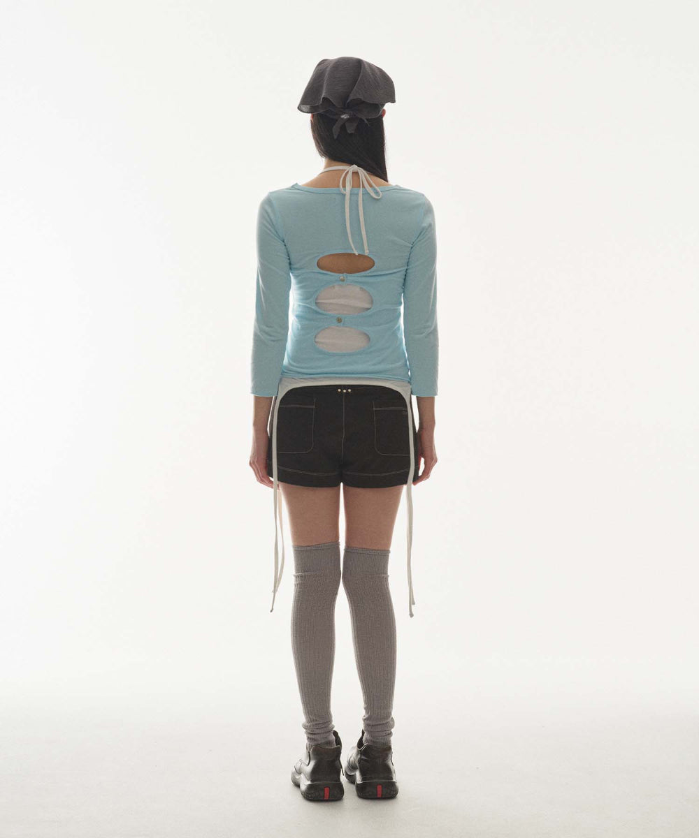 ✪【𝘱𝘳𝘦-𝘰𝘳𝘥𝘦𝘳】coyseio stud shorts (2 color)