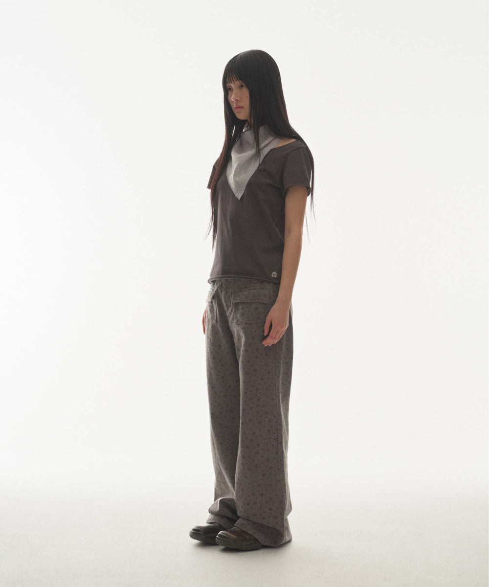 ✪【𝘱𝘳𝘦-𝘰𝘳𝘥𝘦𝘳】coyseio flower pattern pants (2 color)