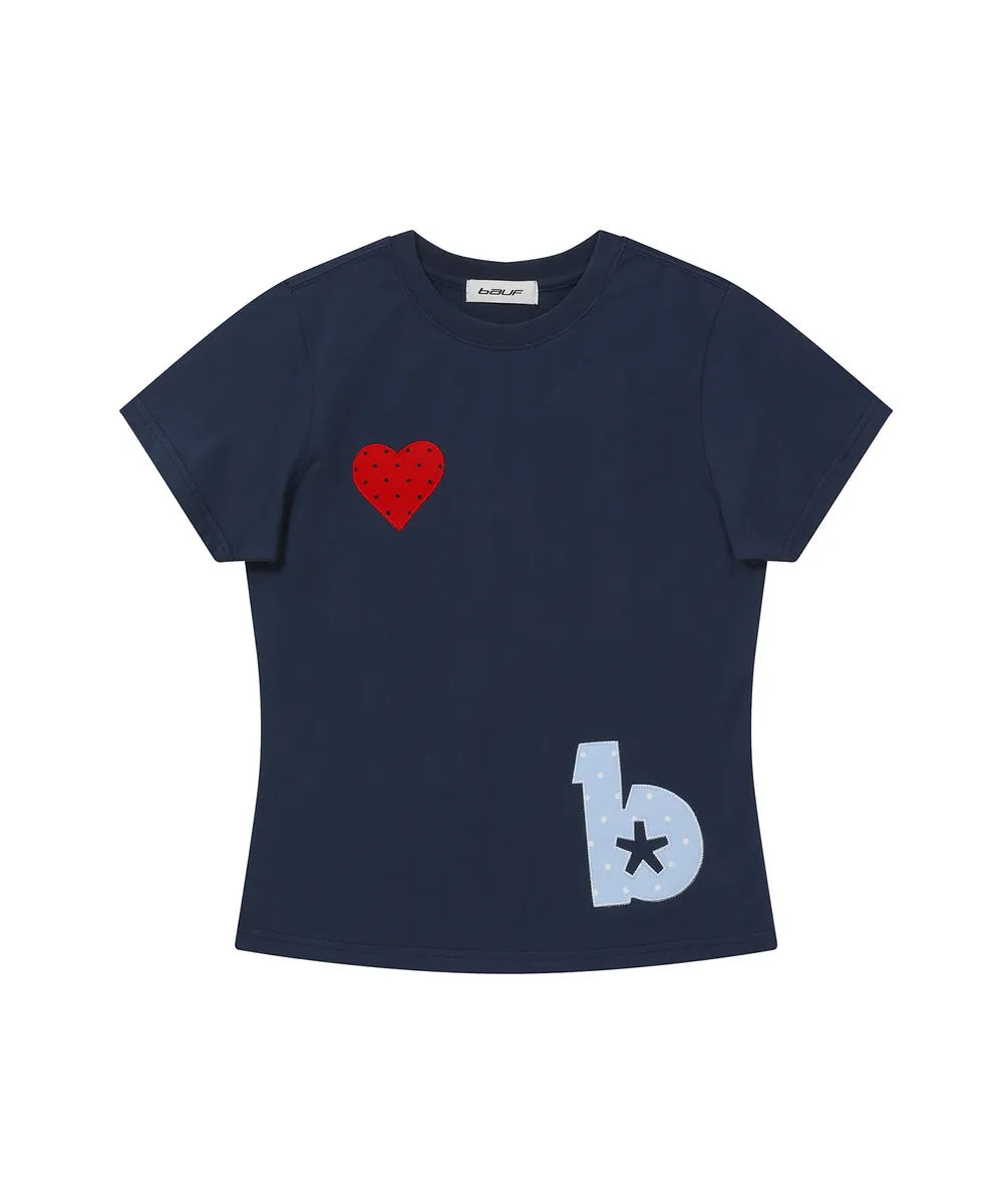 BAUF ANGEL WING SLIM FIT T-SHIRT (NAVY)