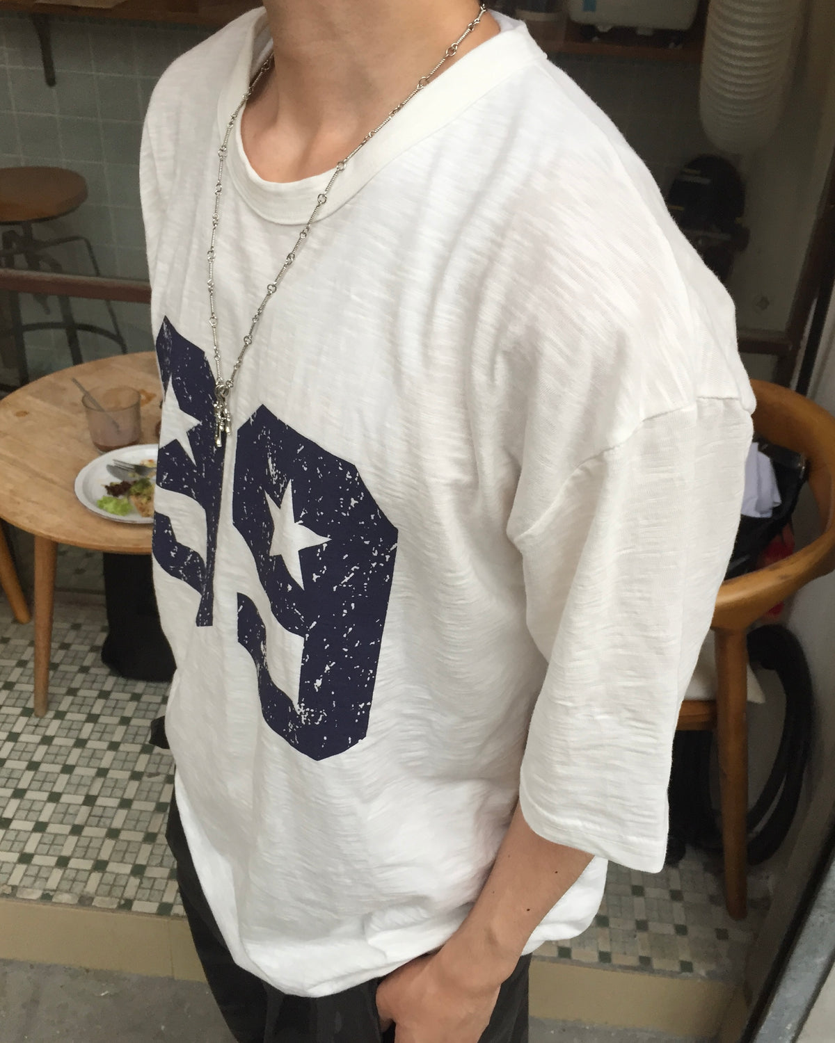 99 painted tee (white)