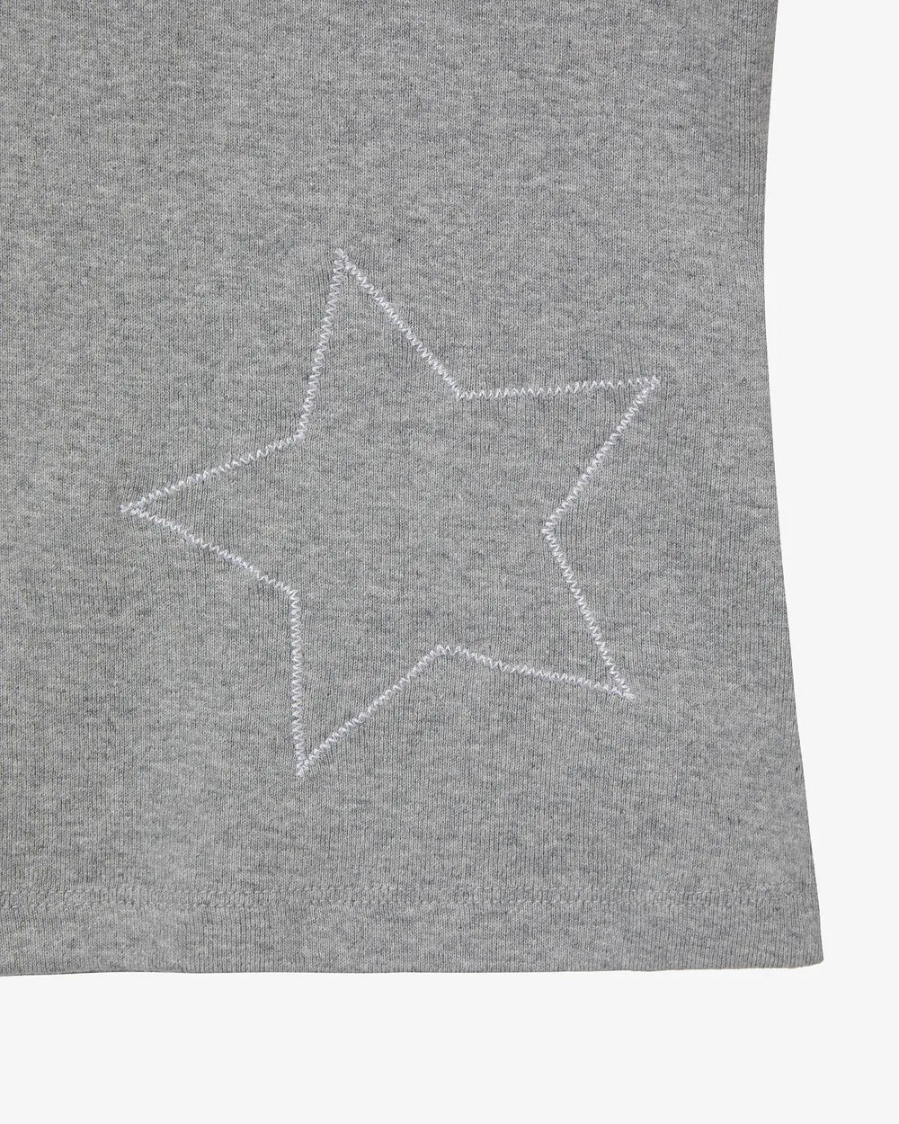 AEAE CHECK STAR TEE (GREY)