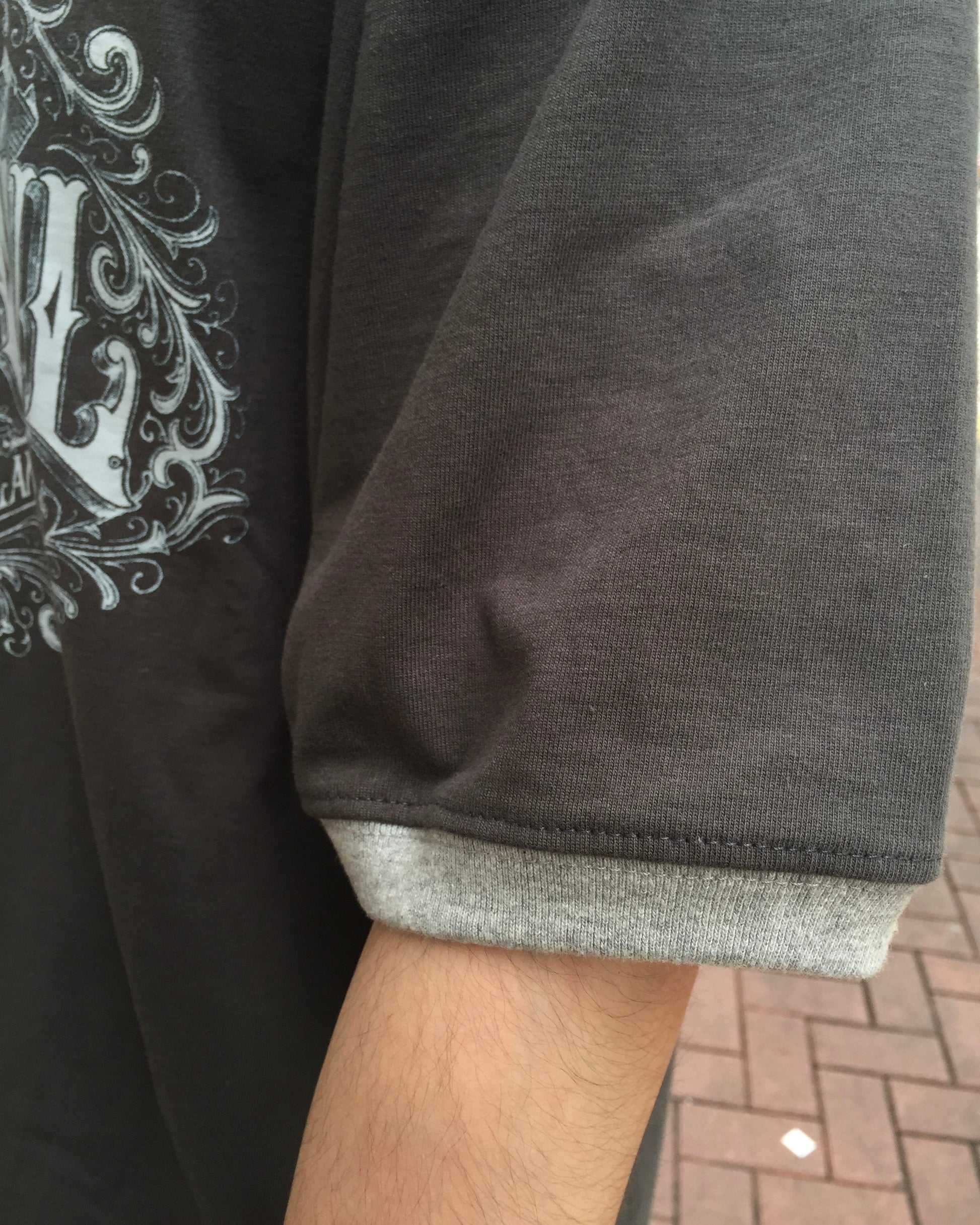 callsaul vintage ringer tee (charcoal)