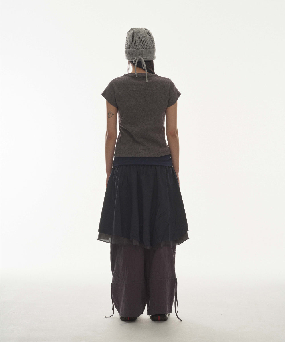 ✪【𝘱𝘳𝘦-𝘰𝘳𝘥𝘦𝘳】coyseio coy waffle t-shirt (2 color)