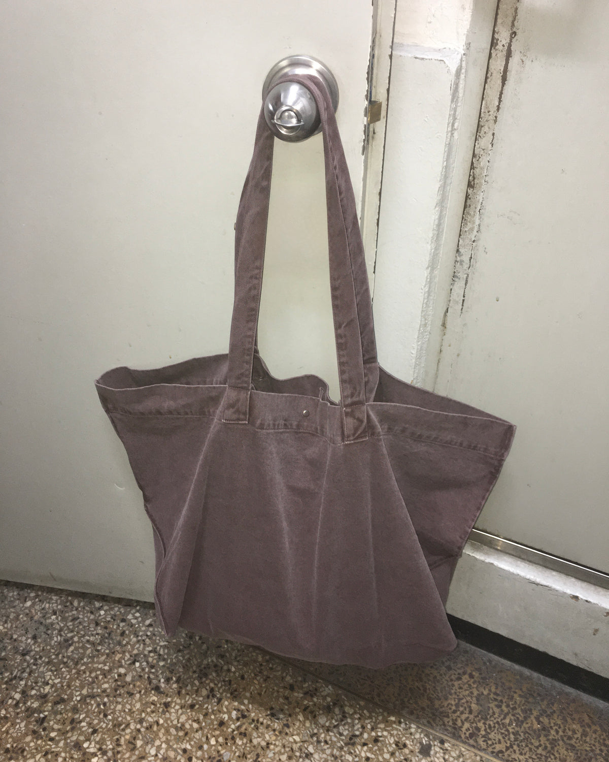 vintage washed bag (brown)