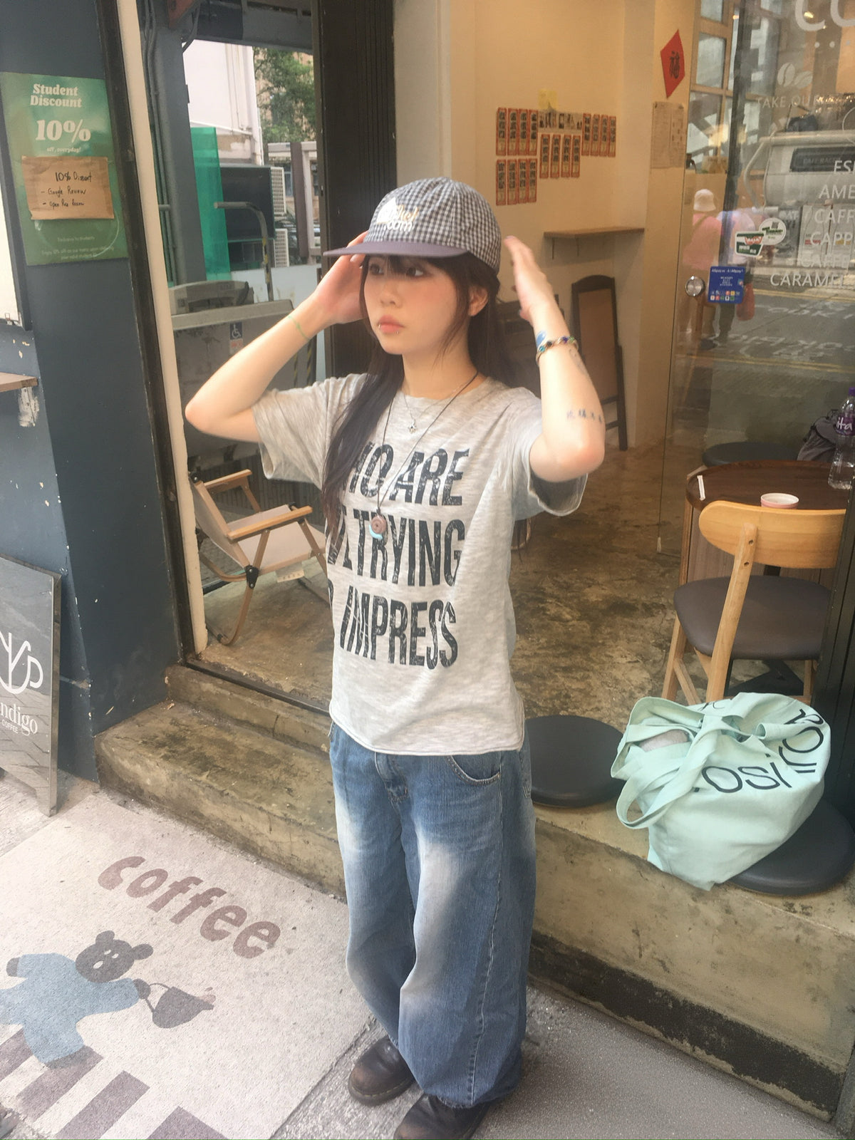 impress slub tee (grey)
