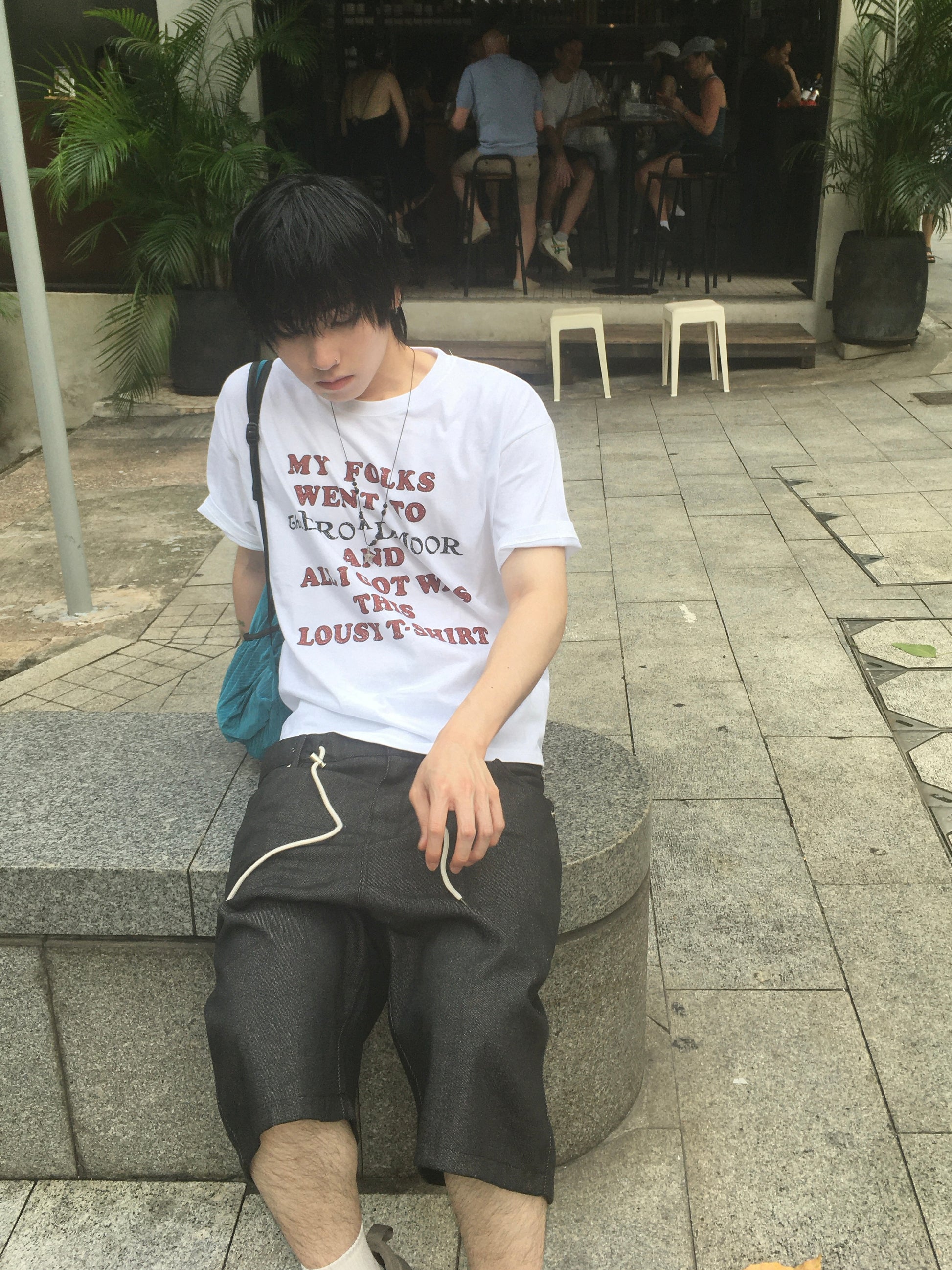 vintage lousy tee (white)