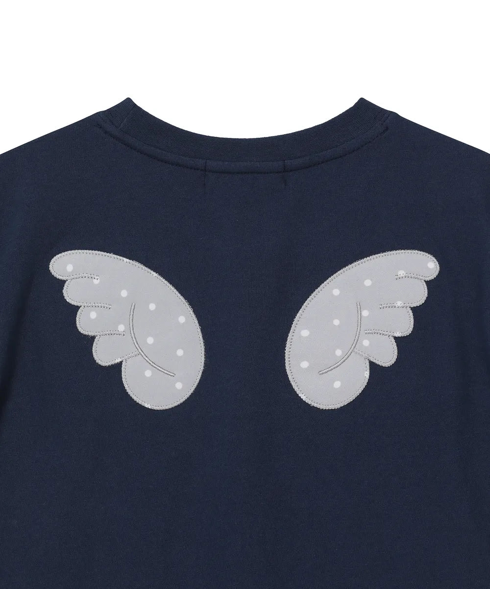 BAUF ANGEL WING SLIM FIT T-SHIRT (NAVY)
