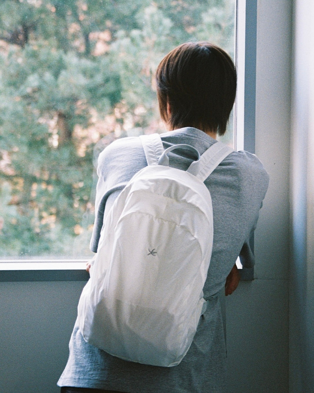 TCM MINI LOGO PACKABLE BACKPACK (CREAM)