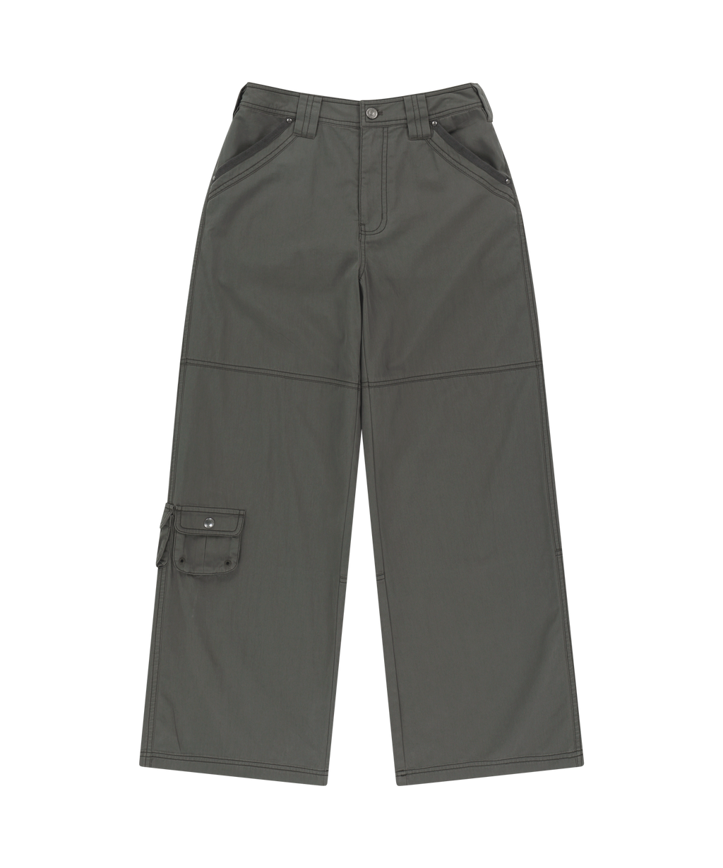 ✪【𝘱𝘳𝘦-𝘰𝘳𝘥𝘦𝘳】coyseio snap work pants (2 color)