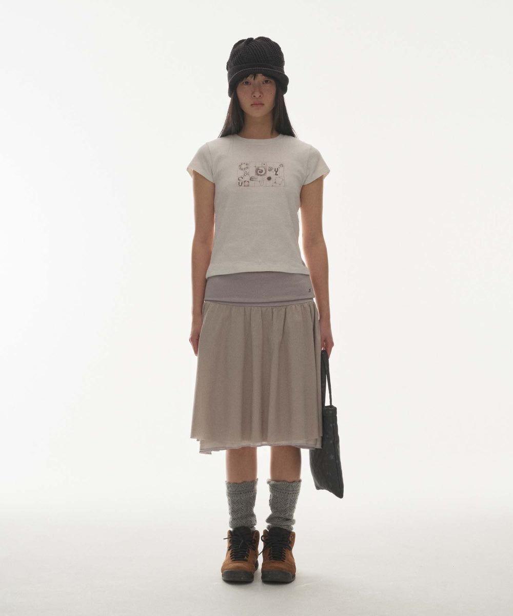 ✪【𝘱𝘳𝘦-𝘰𝘳𝘥𝘦𝘳】coyseio coy waffle t-shirt (2 color)
