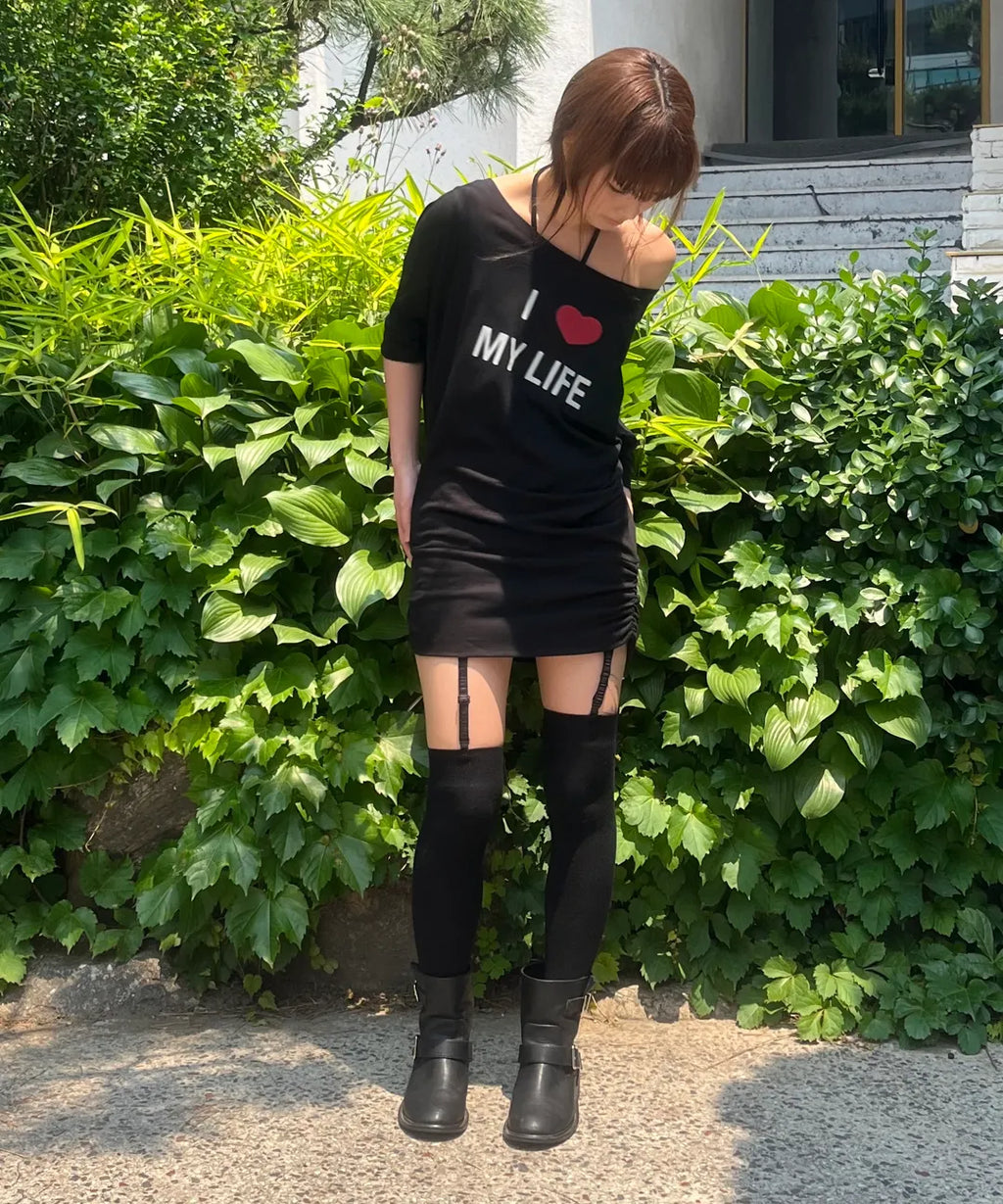 【𝘱𝘳𝘦-𝘰𝘳𝘥𝘦𝘳】SCULPTOR Tie Sleeve Tee Black