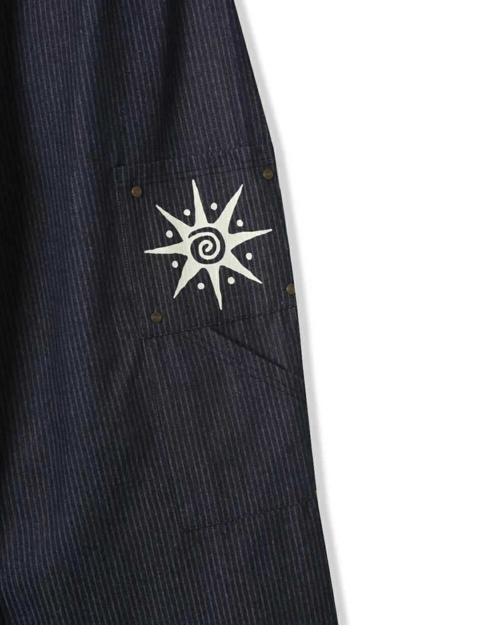 (in stock) rivet star stripe pants (blue)
