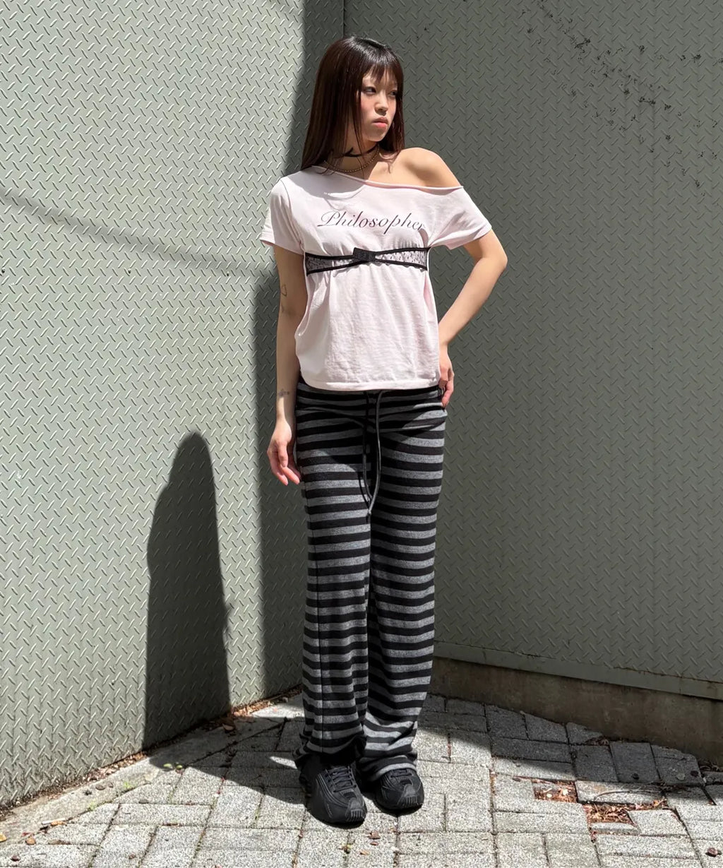 【𝘱𝘳𝘦-𝘰𝘳𝘥𝘦𝘳】SCULPTOR Hook Me Up Layered Tee Pale Pink
