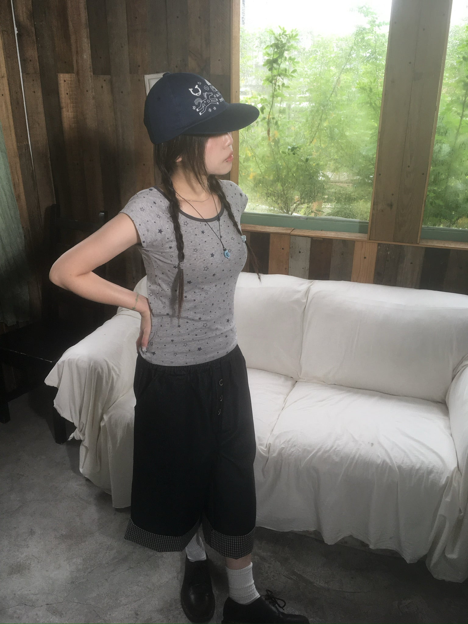 star dot tee (grey)