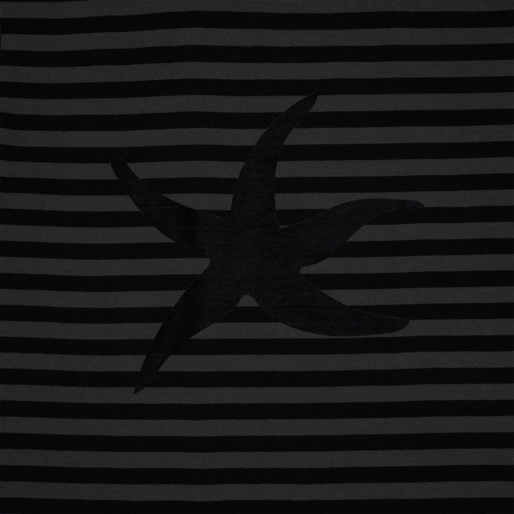 TCM STARFISH STRIPE TEE (BLACK)