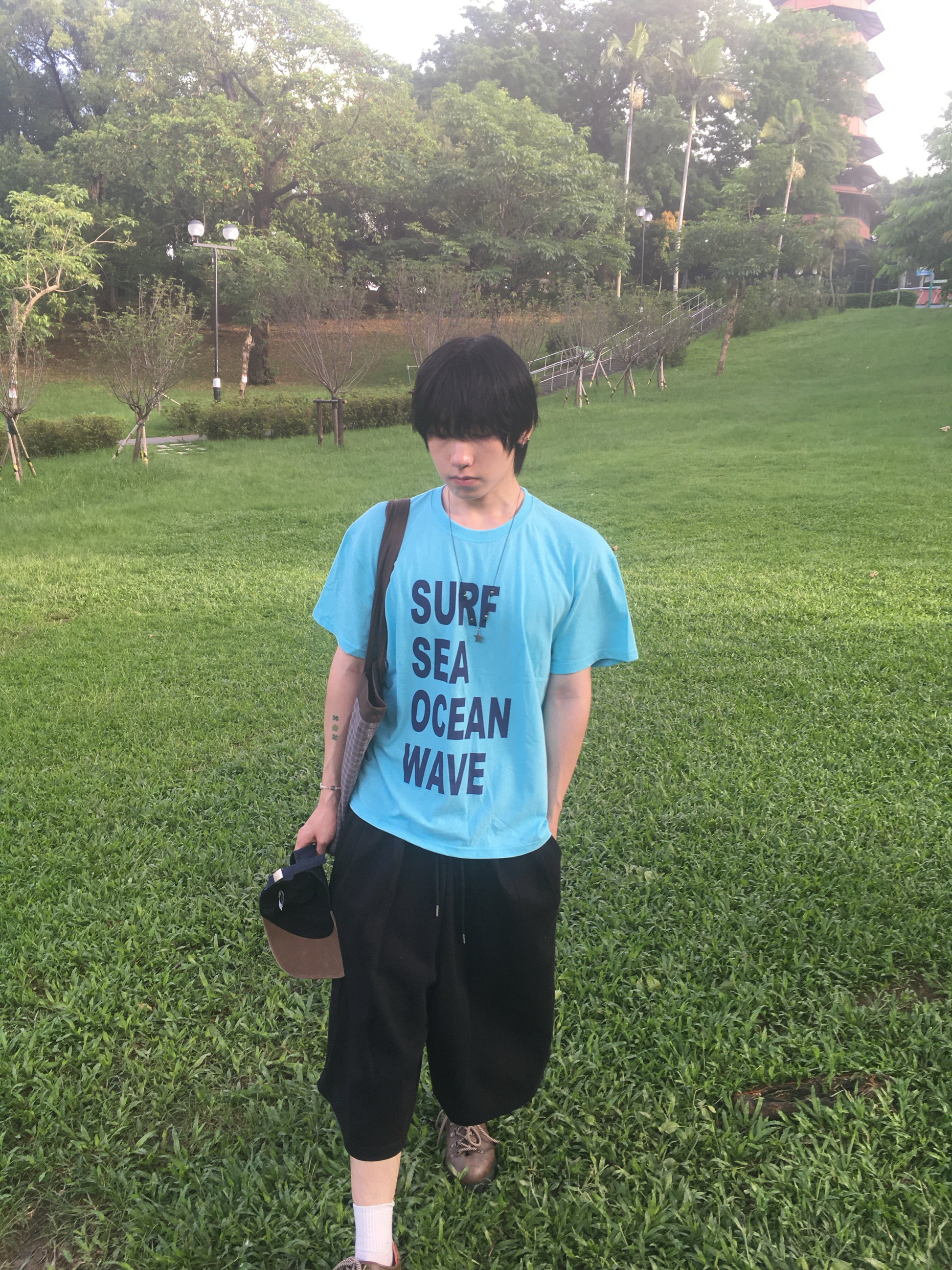 recipe letter tee (ocean)