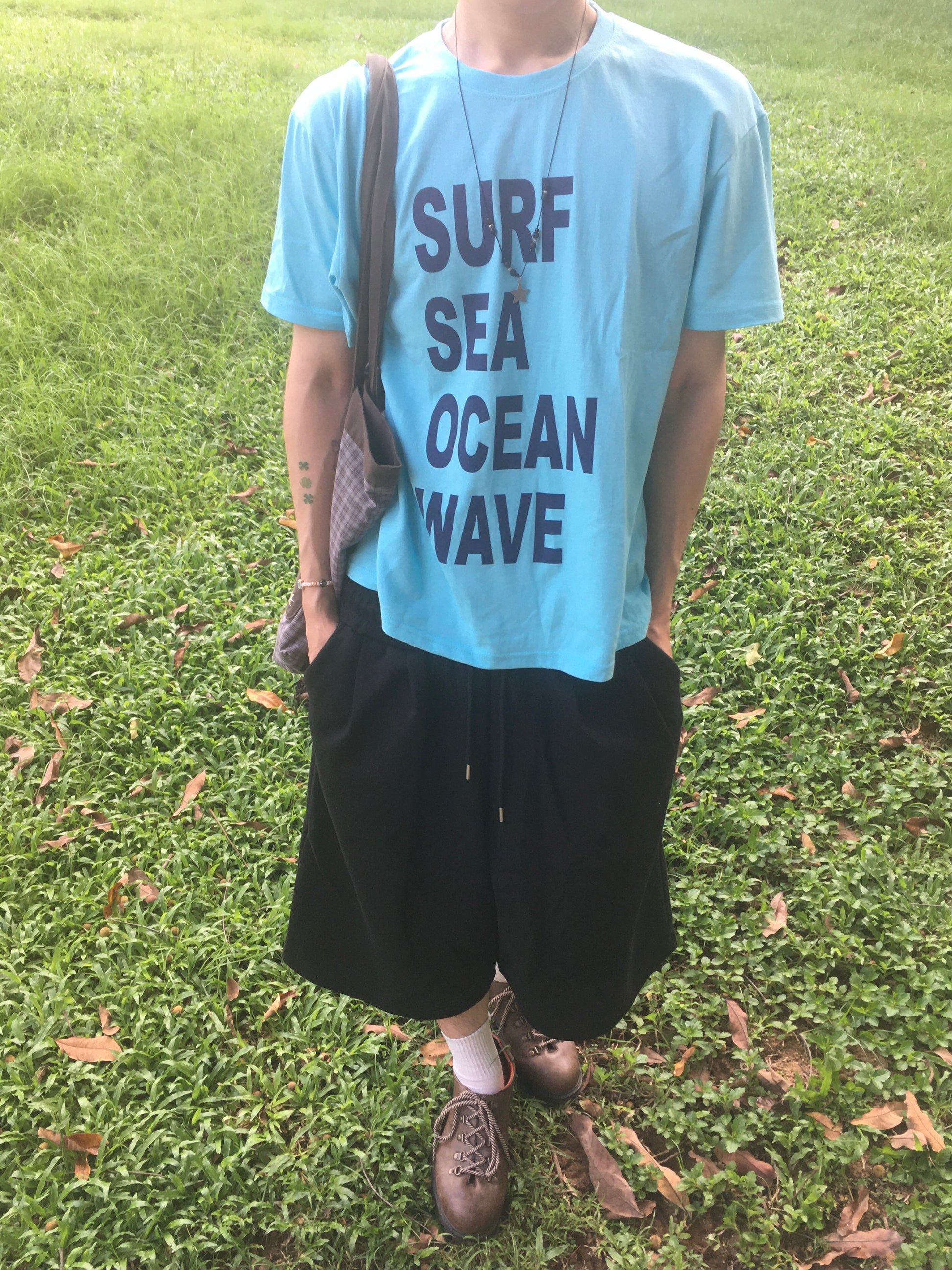 recipe letter tee (ocean)