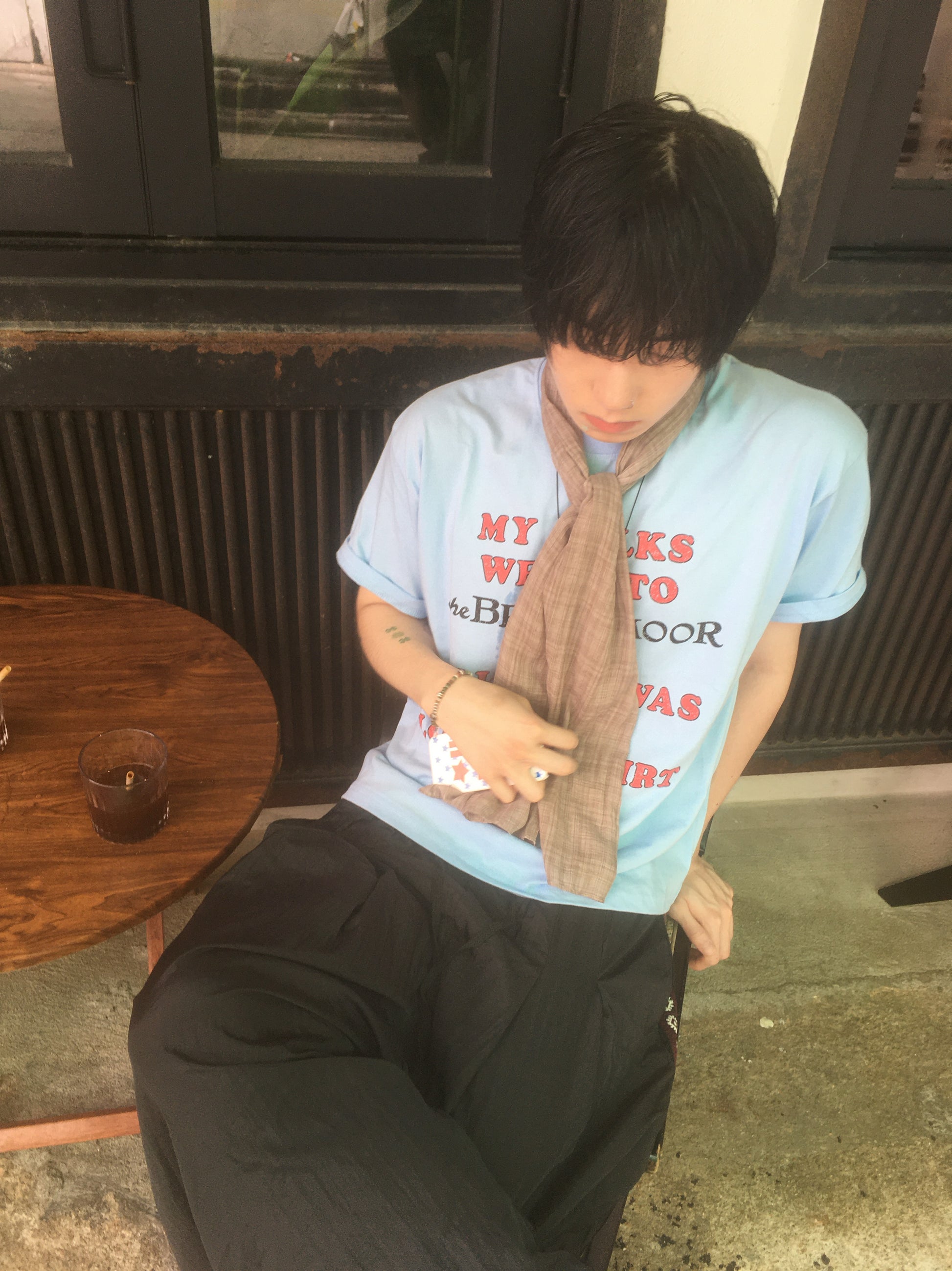 vintage lousy tee (sky blue)