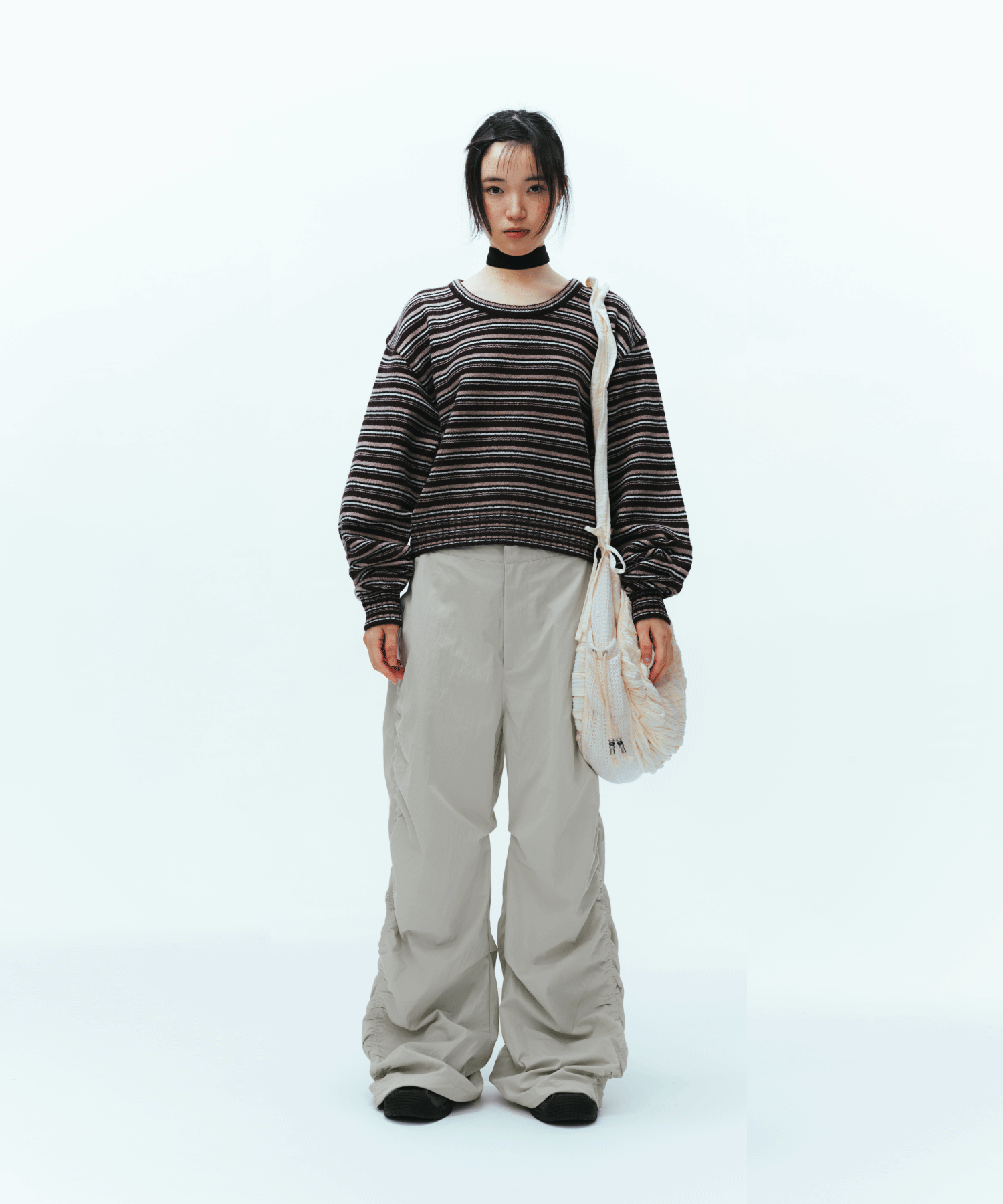 ✪【𝘱𝘳𝘦-𝘰𝘳𝘥𝘦𝘳】coyseio puckering pants (ivory)