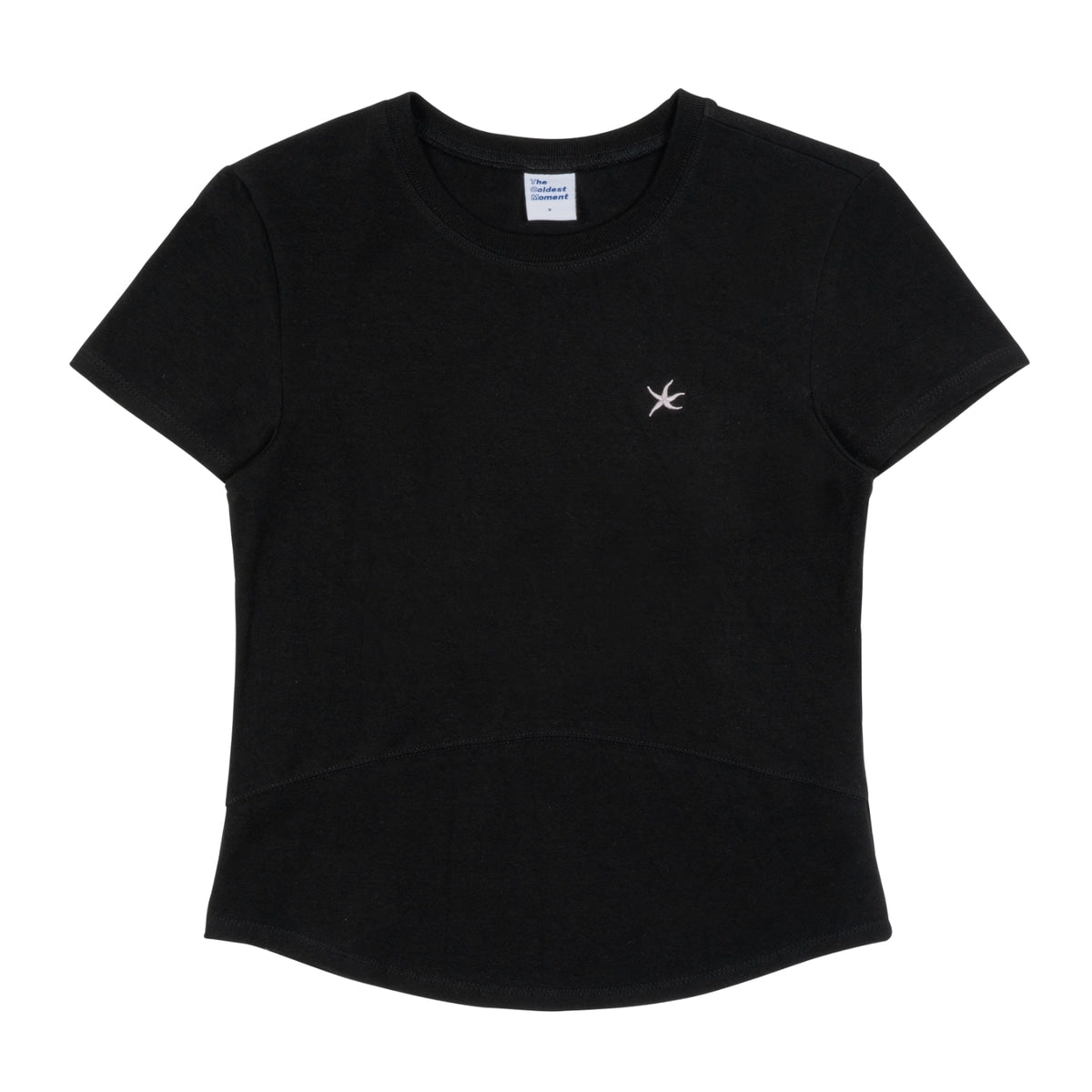 TCM MINI LOGO CURVED TEE (BLACK)