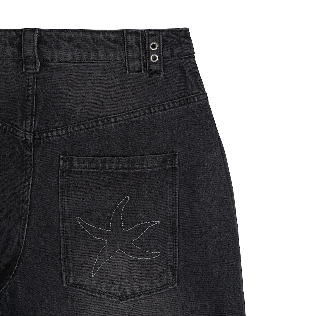 TCM STARFISH DENIM PANTS (BLACK)