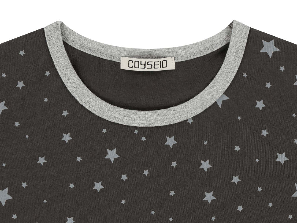 ✪【𝘱𝘳𝘦-𝘰𝘳𝘥𝘦𝘳】coyseio milky star t-shirt (2 color)