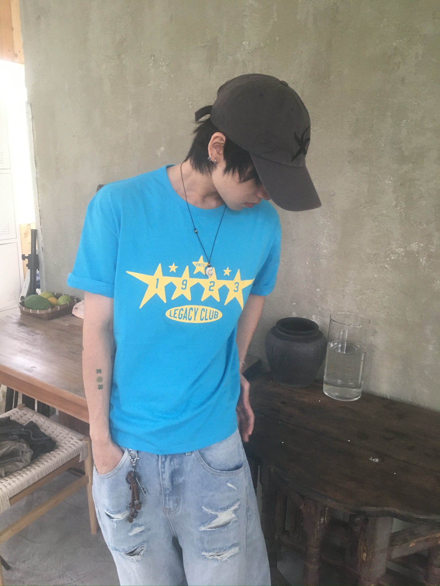 1923 star tee (ocean)