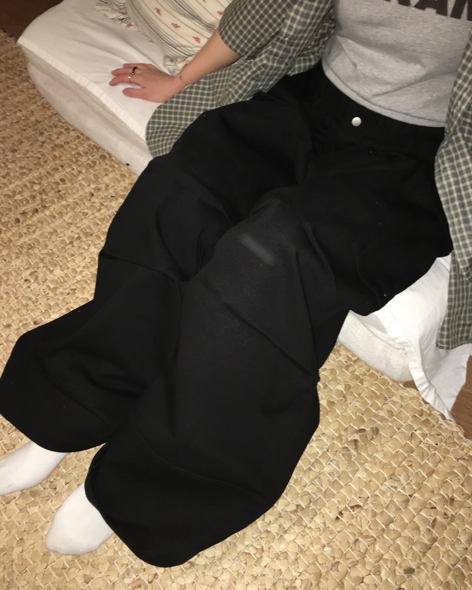 (in stock) double knee cargo pants