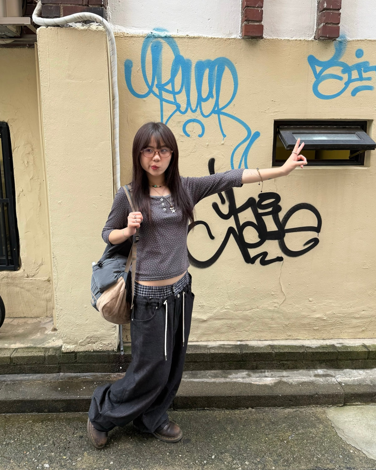 (★best) trunk layered pants (black)