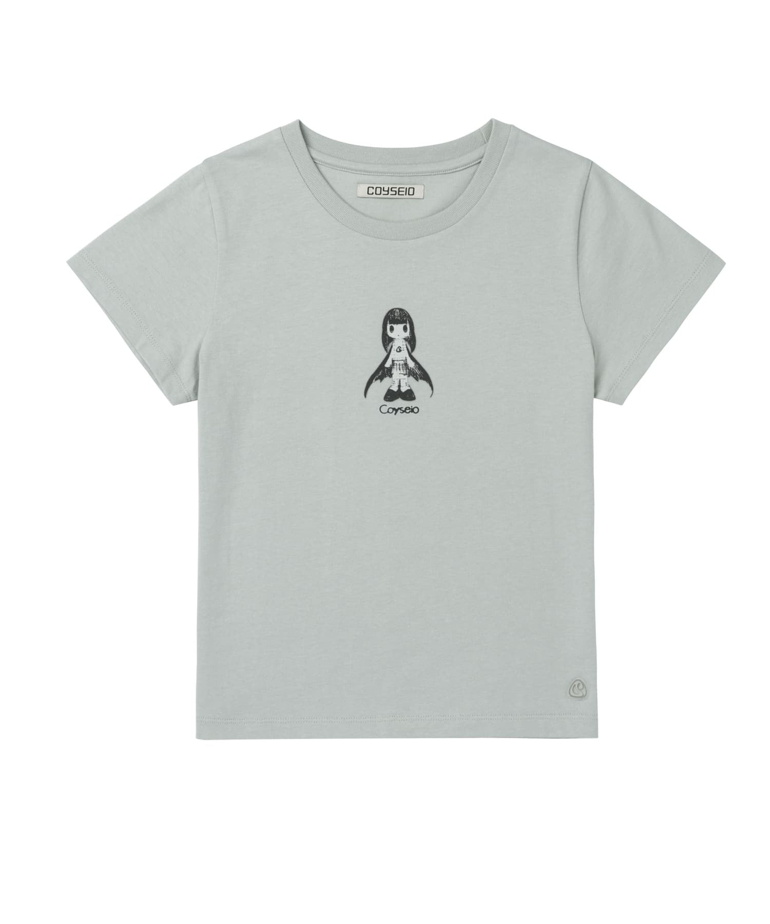 ✪【𝘱𝘳𝘦-𝘰𝘳𝘥𝘦𝘳】coyseio lenga character t-shirt (2 color)