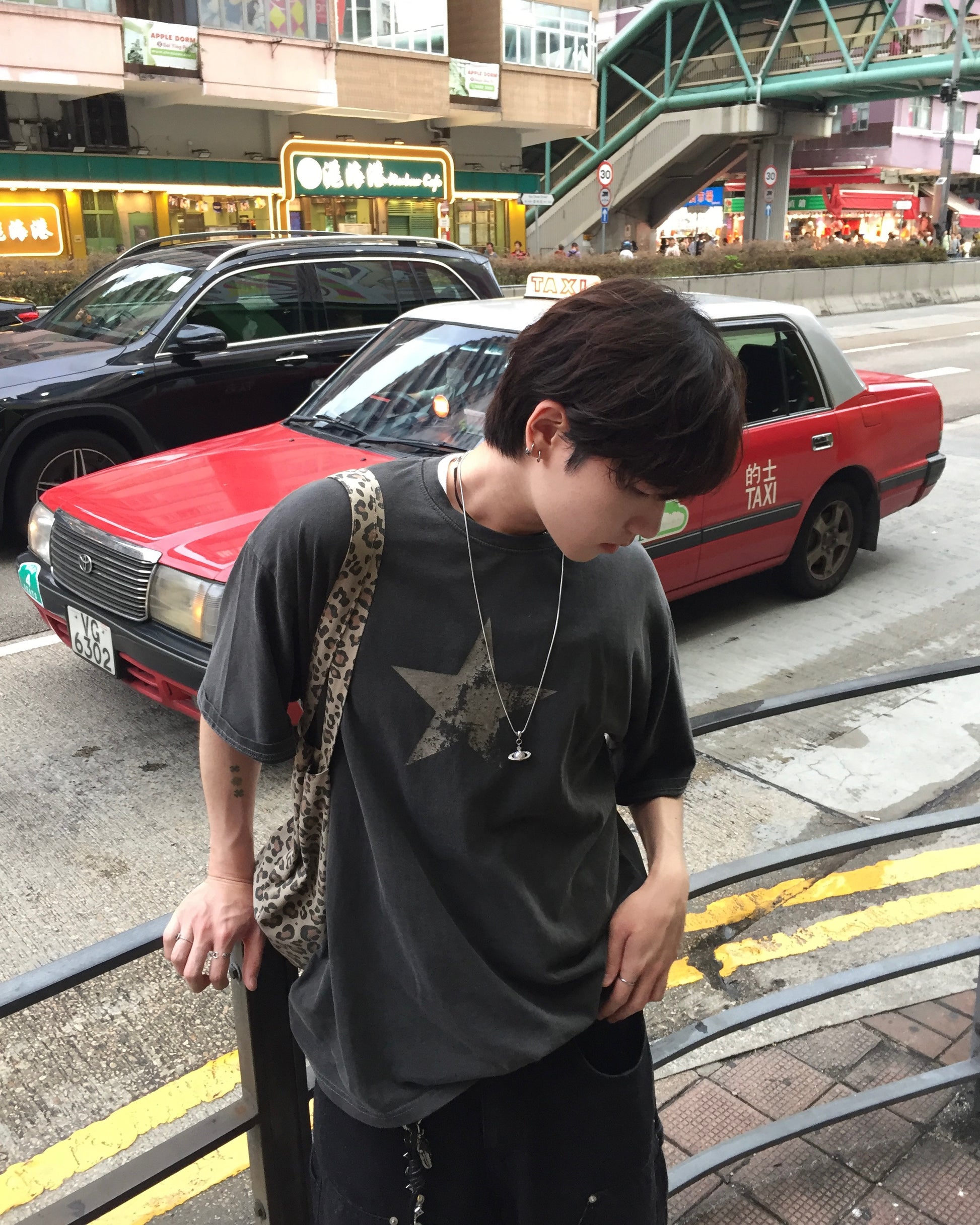 herry star washed tee