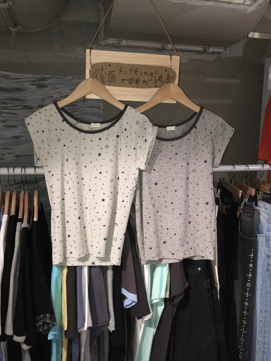 star dot tee (grey)