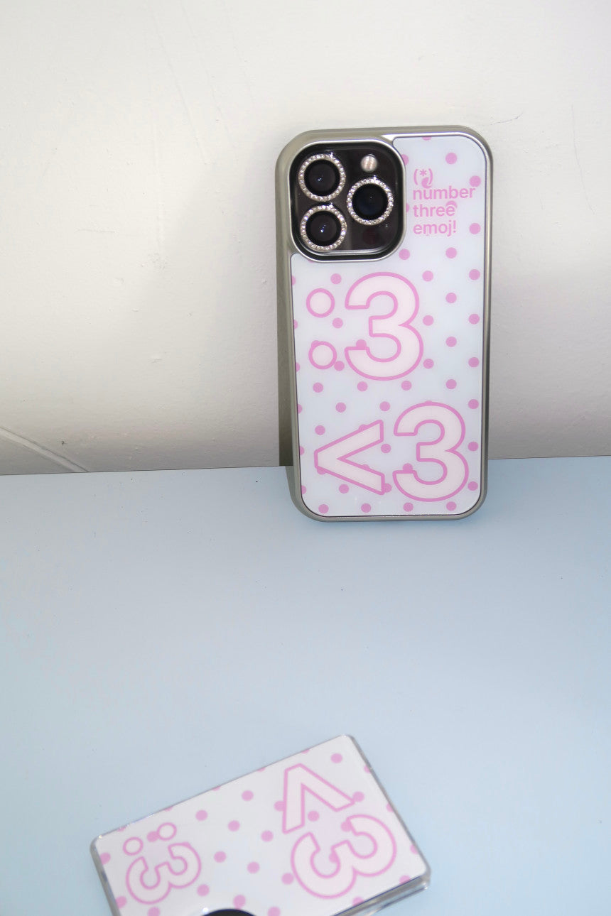 <3 emoji phone case (7 color)