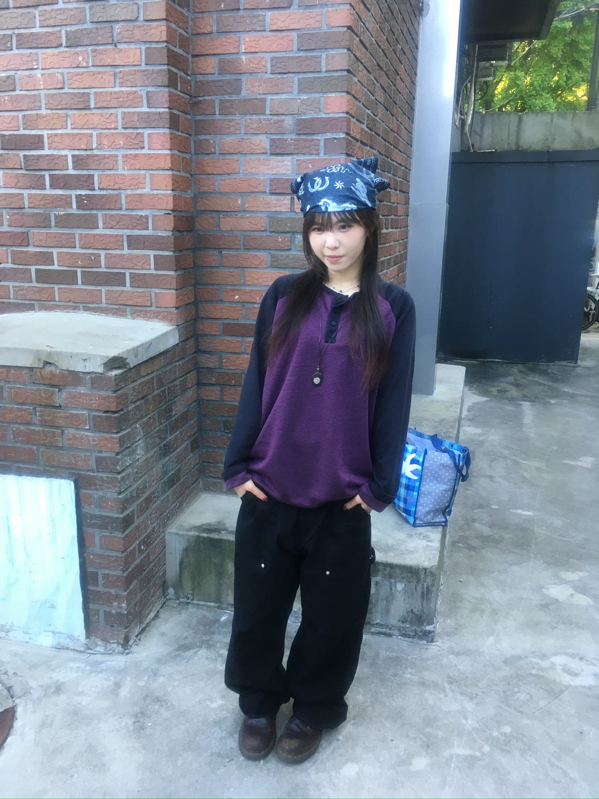 fatigue washed pants (black)