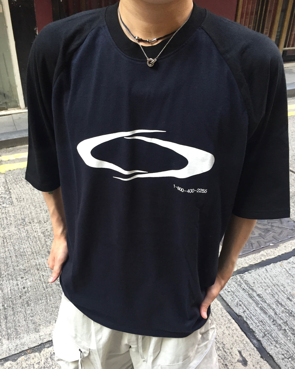 (in stock) storm raglan tee (navy)