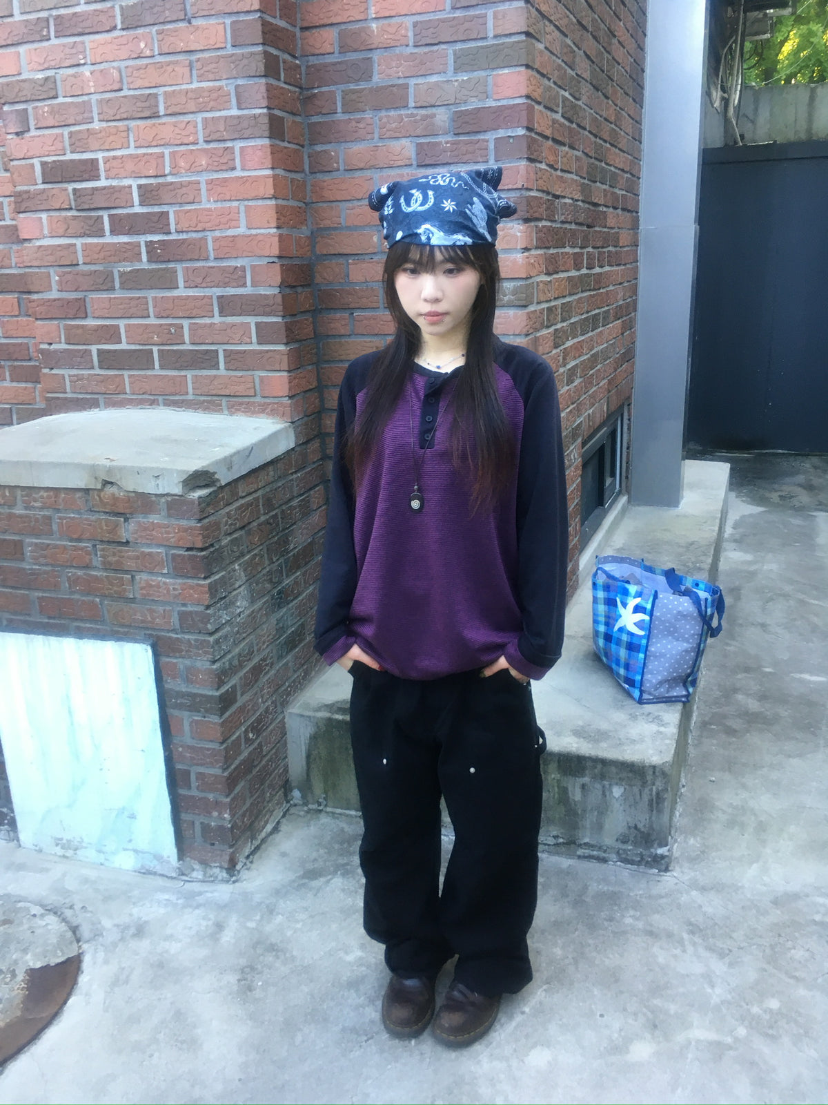 fatigue washed pants (black)