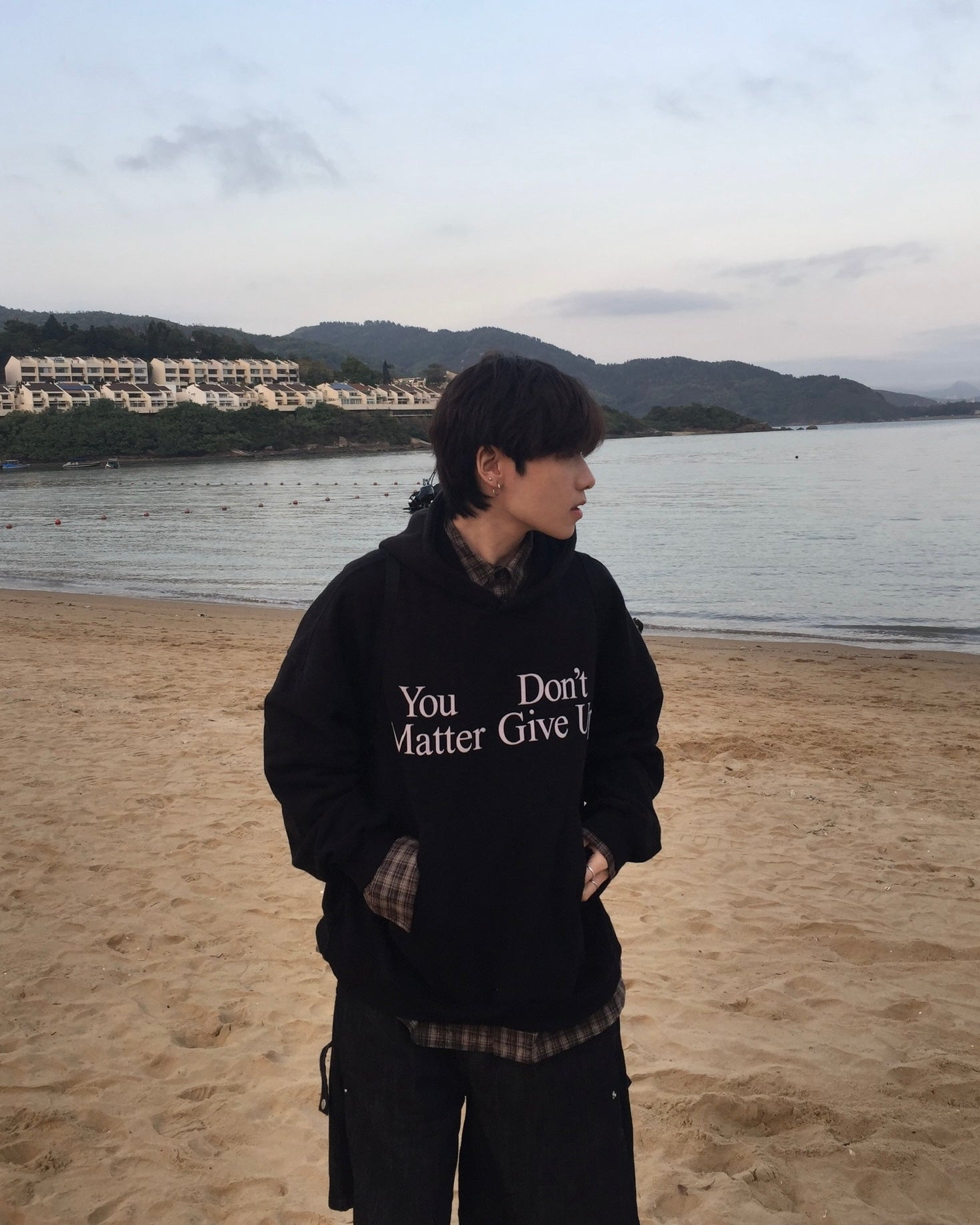 you don’t matter give up hoodie (black)