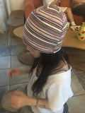 coco stripe beanie (pink)