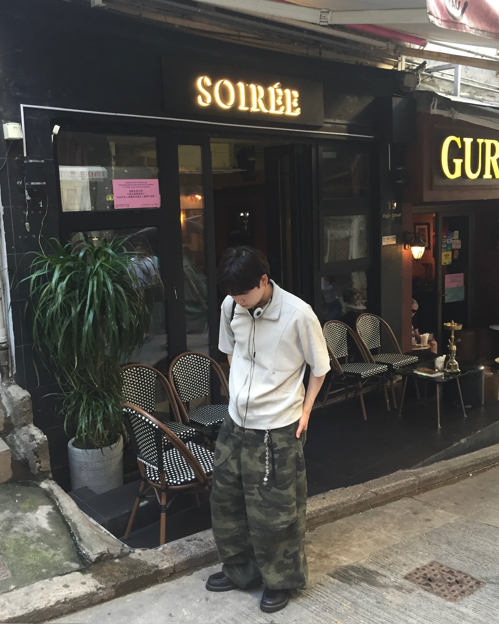 (in stock) camo washed pants (khaki)