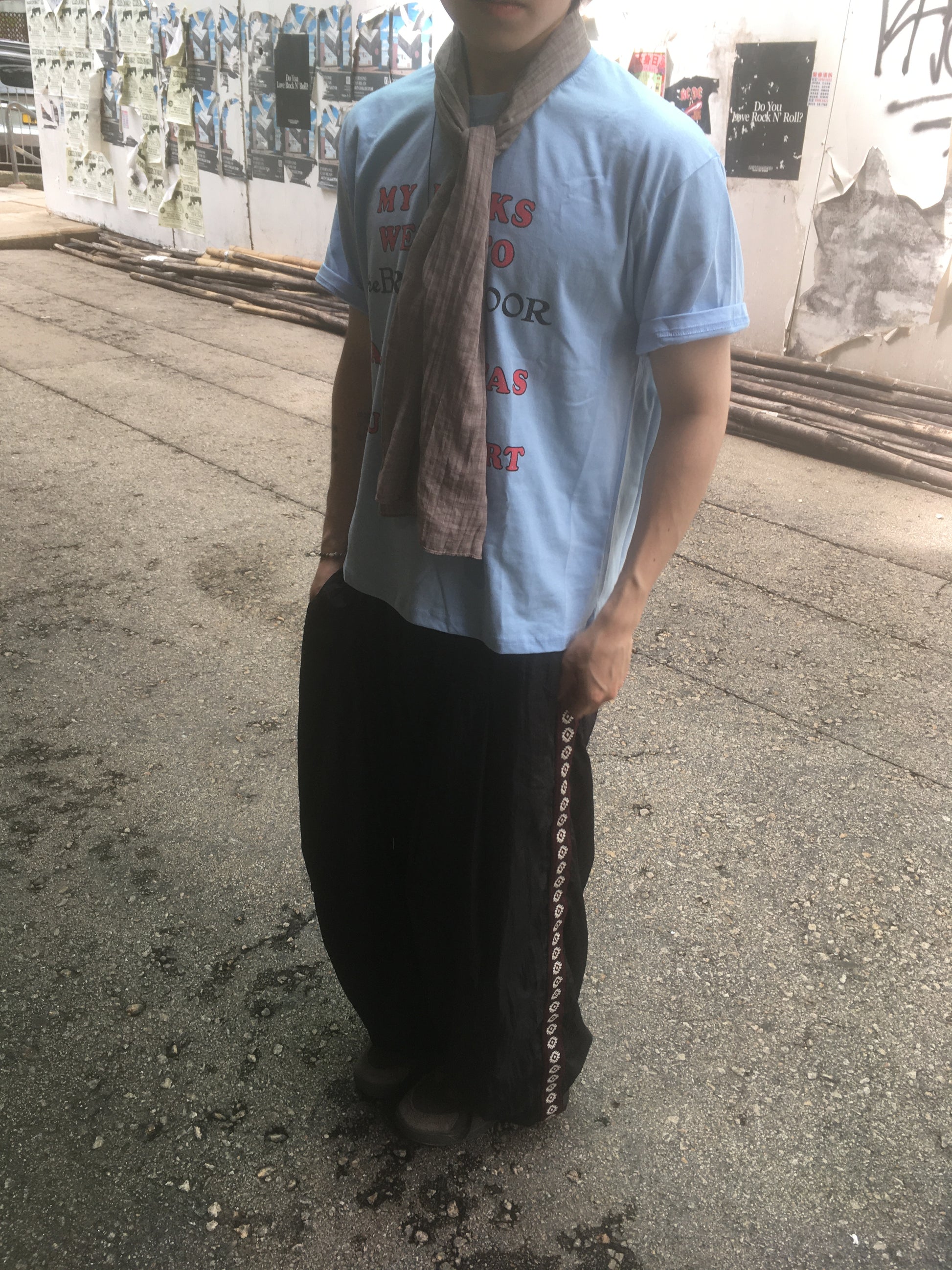 vintage lousy tee (sky blue)