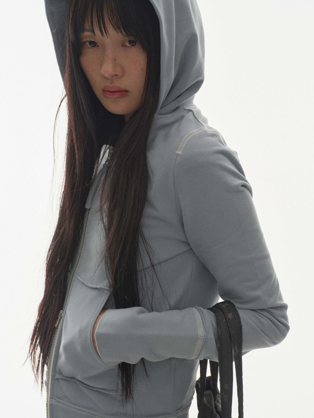 ✪【𝘱𝘳𝘦-𝘰𝘳𝘥𝘦𝘳】coyseio stitch hood zip-up (3 color)