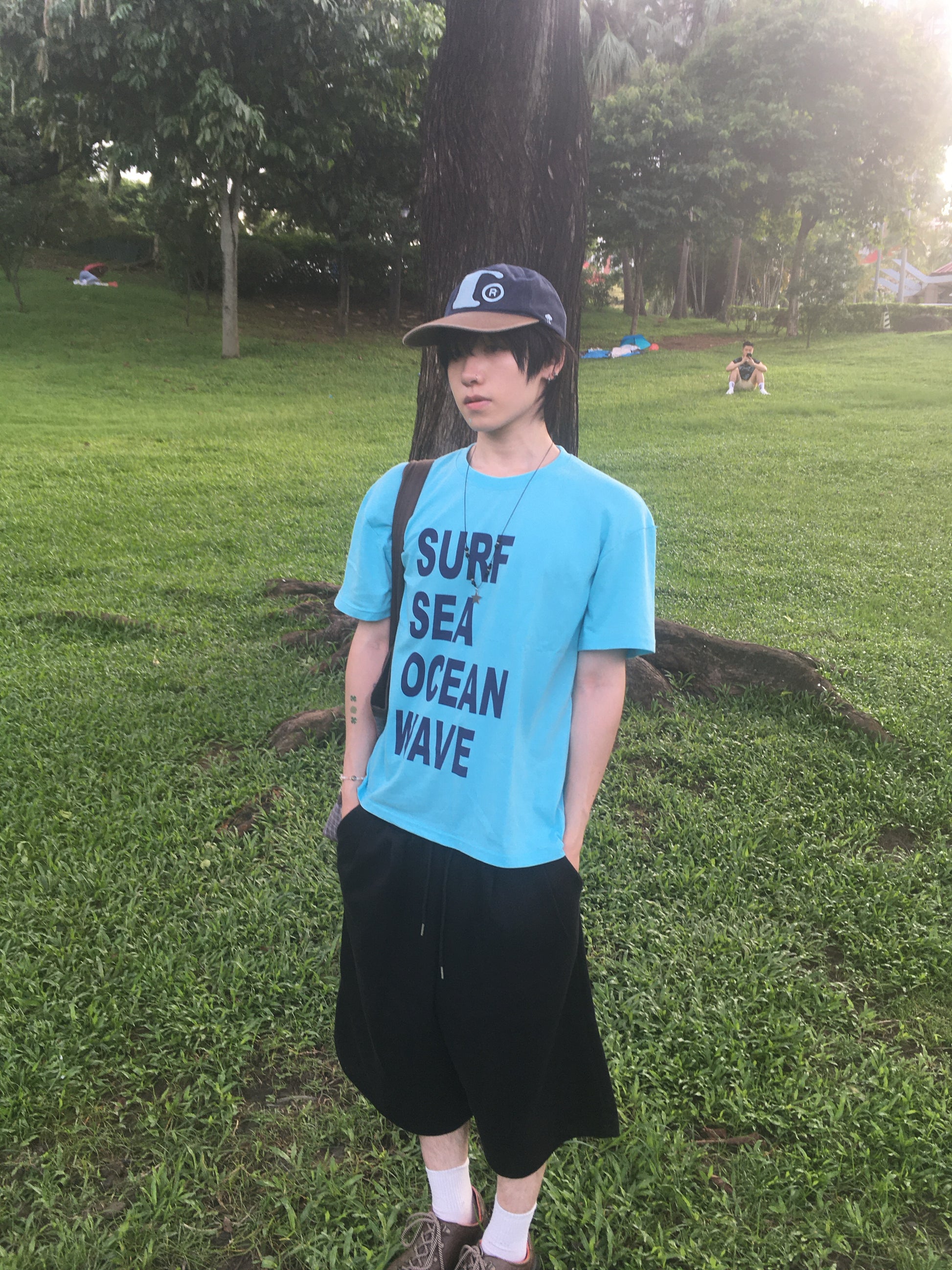 recipe letter tee (ocean)